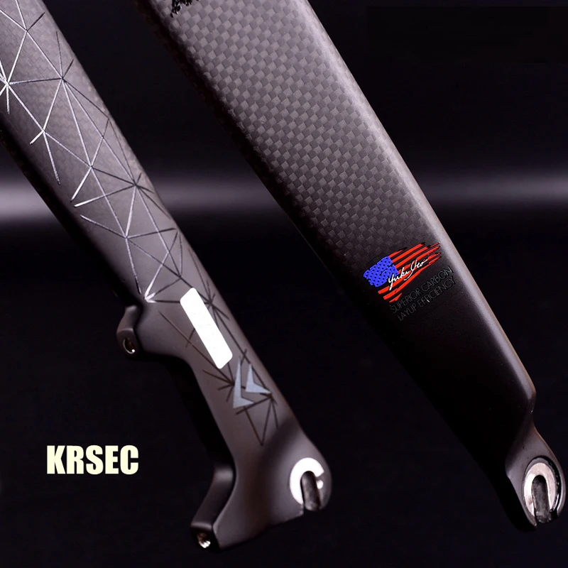 Hot Sale! 26 /27.5/29er Full Carbon Fiber Hard Mountain Bike Fork mtb | Спорт и развлечения