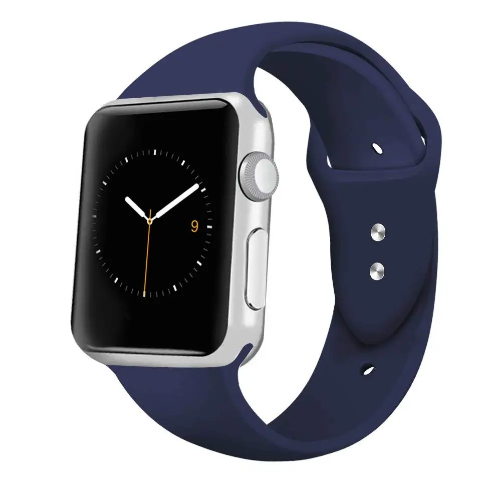 Ремешок спортивный для Apple Watch 42 мм 38 мягкий силиконовый сменный ремешок iWatch Series