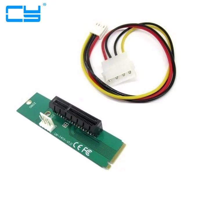 PCIE pci express PCI Express E 4X Female x4 to NGFF M.2 M Ключ адаптер конвертер карта с кабелем питания|pci