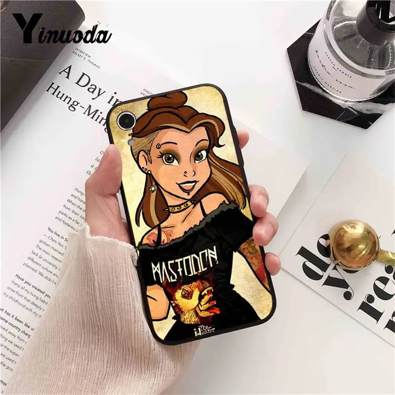 Yinuoda Татуированная принцесса Алиса Ариэль Жасмин клиент Телефон чехол для iPhone 8 7 6