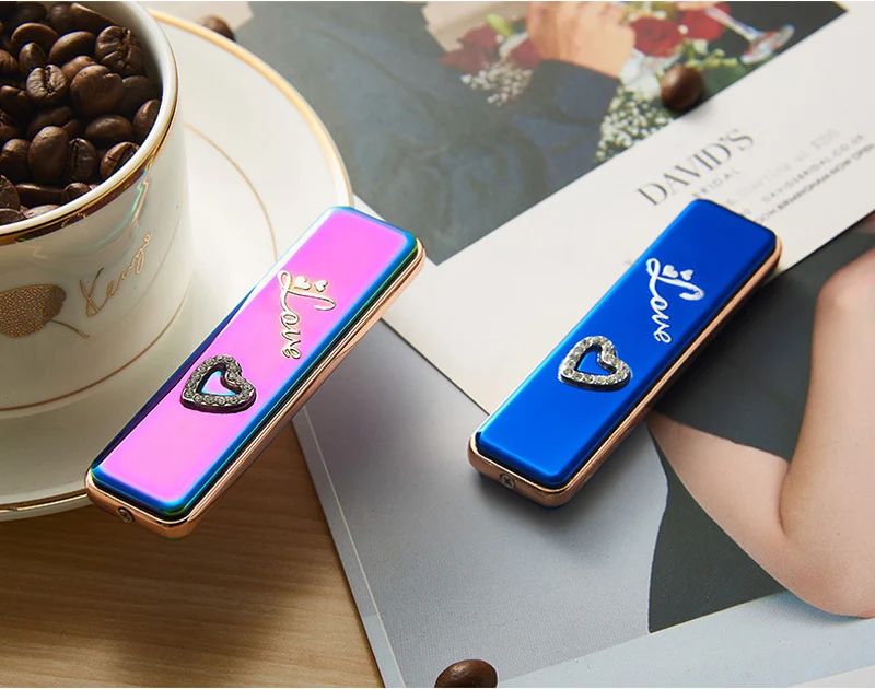 Мини USB перезаряжаемые дуговые Зажигалки ветрозащитные бездымные беспламенные зажигалки креативные подарки для мужчин и женщин аксессуары для курения