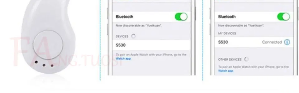 FANGTUOSI S530 мини беспроводные Bluetooth наушники в ухо спортивные с микрофоном наушники гарнитура наушники для iPhone 7