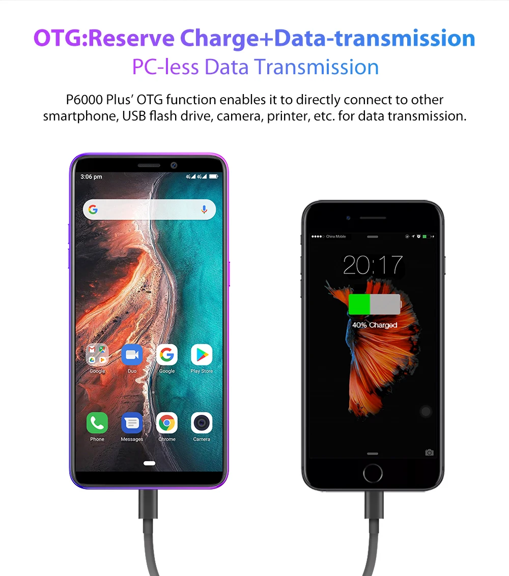 Ulefone P6000 Plus 6350 мАч Смартфон Android 9,0 6 дюймов HD+ Двойная камера Ouad Core 3 ГБ 32 ГБ сотовый телефон 4G мобильный телефон Android