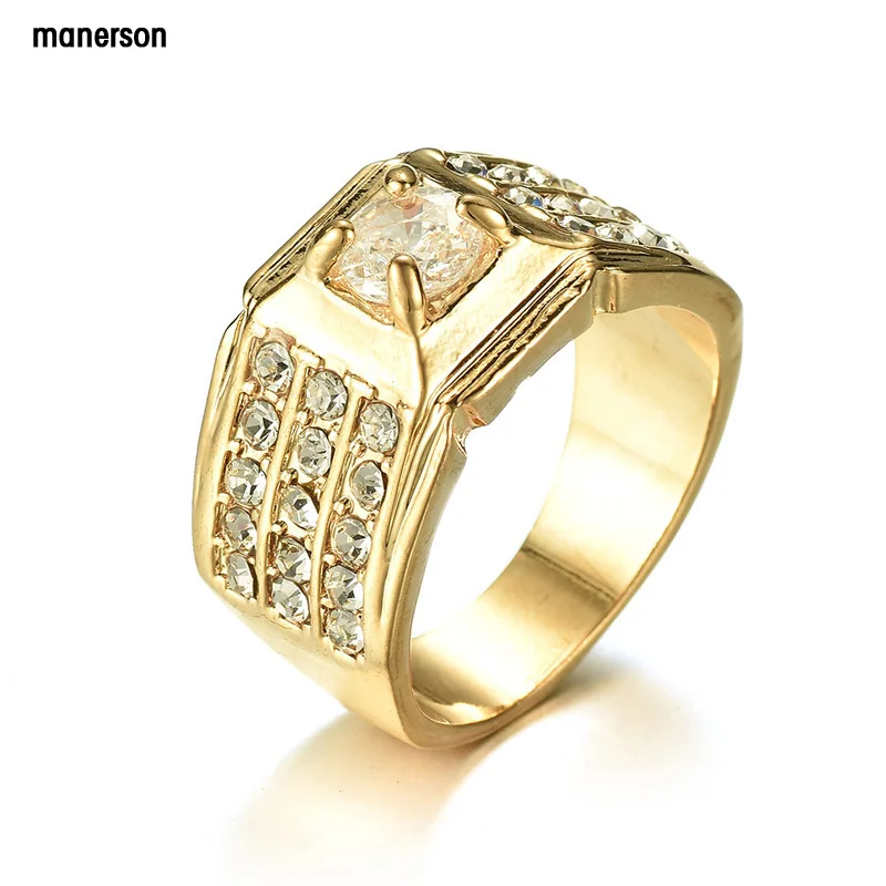 Manerson Новое 2018 мужское свадебное кольцо для женщин индивидуальность подарок на