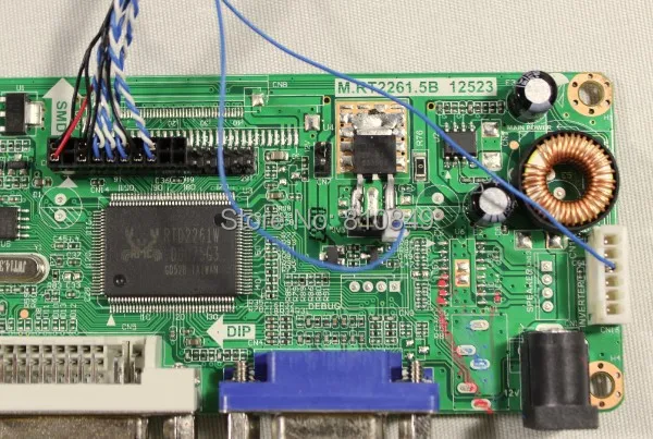Плата контроллера ЖК дисплея DVI + VGA работает для панели 12 1 дюйма HSD121PHW1 1366*768|board
