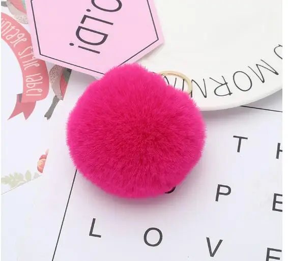 1 шт./лот женский модный брелок в Корейском стиле с помпонами и помпоном |