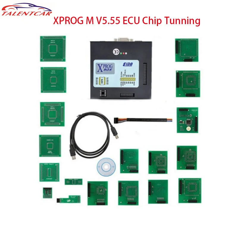 Последняя версия Φ 5 55 программатор черный металлический бокс ECU ПРОГРАММАТОР Xprog