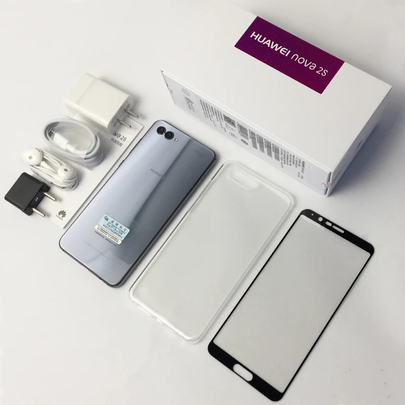 Huawei Nova 2 S Смартфон NFC 6 0 &quotполный экран обзора 2160 * 1080pix 4 камеры 20MP Android 8