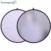 trumagine 60cm24 2 in 1round flash outdoor light reflector portable collapsible diffuser camera photo photography reflector