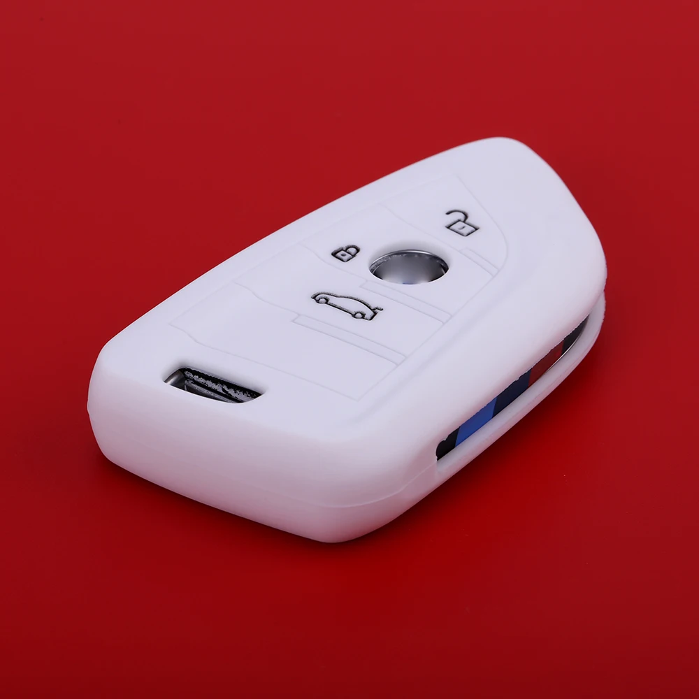 Различные цвета силиконовой крышка ключ 3 кнопки автомобиля подходит для Пособия