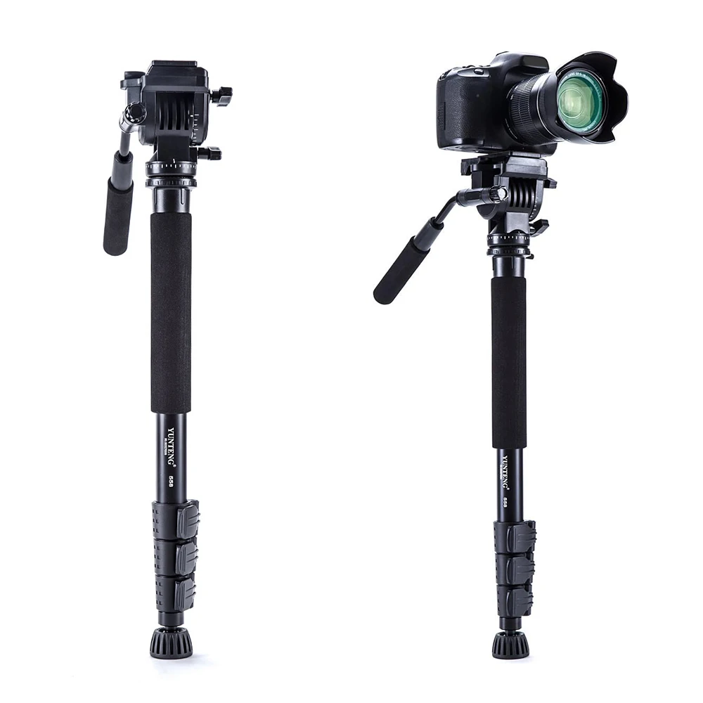 Yunteng VCT 558 монопод для камеры + панорамная головка держатель Unipod Canon Nikon и всех DSLR с