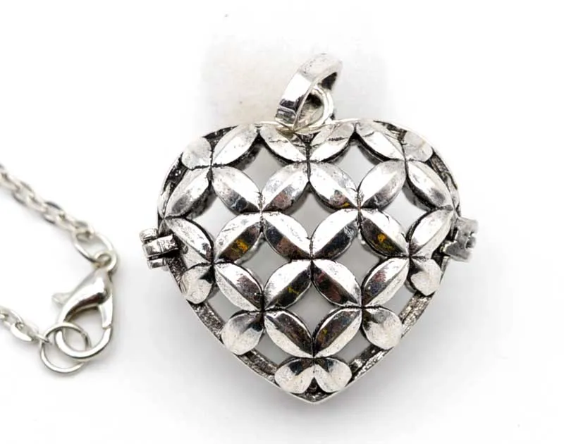 5 шт. оливковое дерево жизни Лава ароматерапия эфирное масло медальон со светорассеивателем ожерелье Ангел бола звонящий ювелирные изделия забавные медальоны