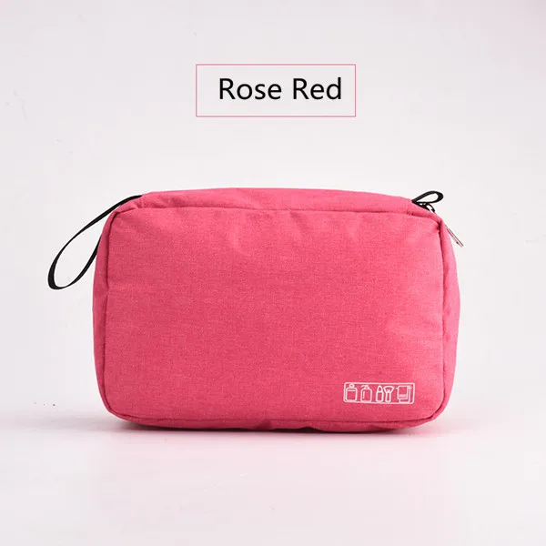rose Red Подвесная сумка для макияжа многофункциональная дорожная сумка для хранения туалетных принадлежностей косметическая сумка для хранения Парикмахерская Складная Сумочка для косметики - Цвет: rose Red