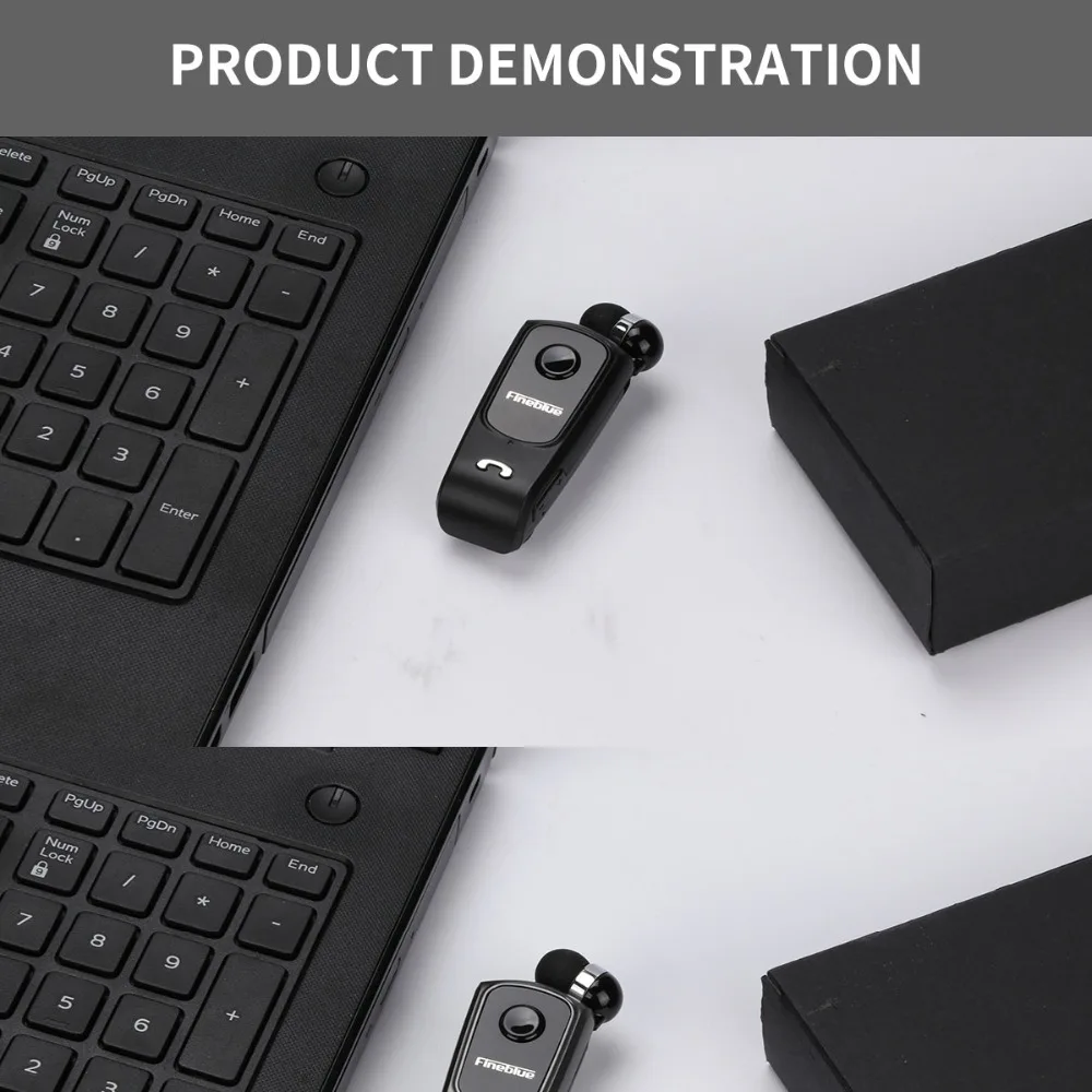 Fineblue F920 мини беспроводной Bluetooth шеи клип телескопического типа бизнес наушники вибрации оповещения износ стерео Спорт Auriculares