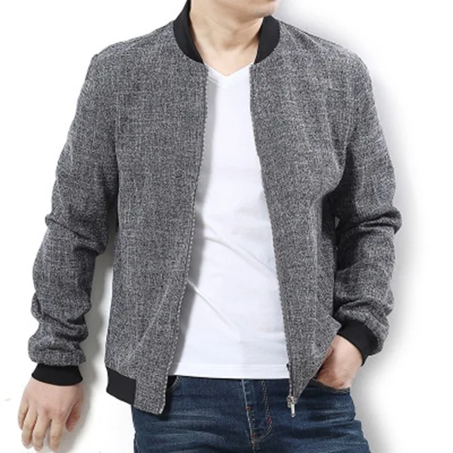 picture color Мужская куртка большого размера 6XL 7XL 8XL 9XL куртка осень и зима с длинными рукавами на молнии повседневное серое домашнее простое пальто 50 52 54 - Цвет: picture color