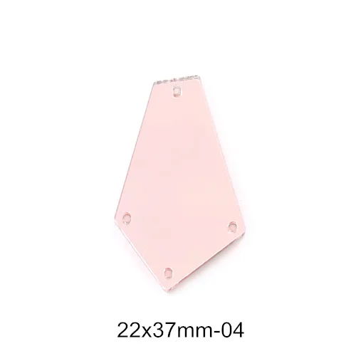 P04-22x37mm 50 шт. хрустальные зеркальные lt фиолетовые пришивные стразы неправильной формы акриловые зеркальные пришивные стразы lt фиолетовые Пришивные для одежды B3604 - Цвет: P04-22x37mm