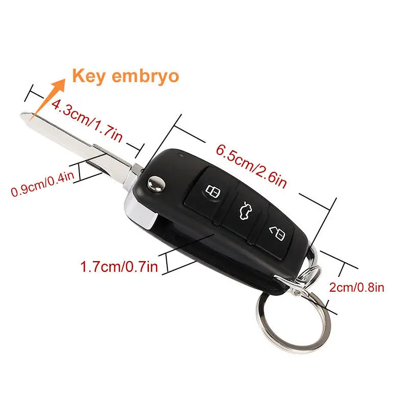 Universal Car Auto Keyless Entry System Button Start Stop LED Keychain Central Kit Door Lock with Remote Control