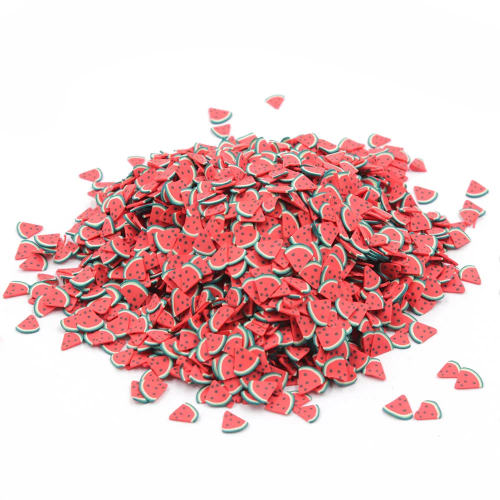 Slices O 1000 шт./пакет Фрукты Fimo игровое тесто ломтики дополнение, Чарующее ювелирное пушистый Slime Сделай Сам полимера прозрачный глины декоративная обсыпка игрушки Шпатлёвки нейл-арта - Цвет: Slices O