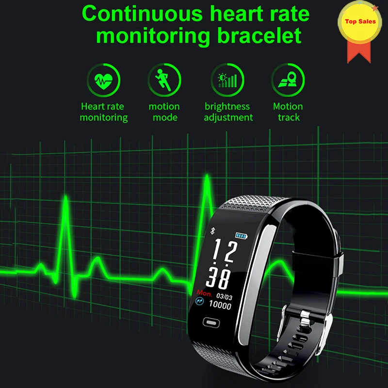 Смарт Браслет фитнес браслет трекер Шагомер кровяное давление ЭКГ PPG healthWrist Watch