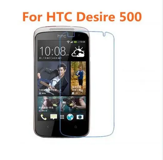 Защитное закаленное стекло 0 3 мм 9H для HTC desire 500 защитная пленка переднее с набором