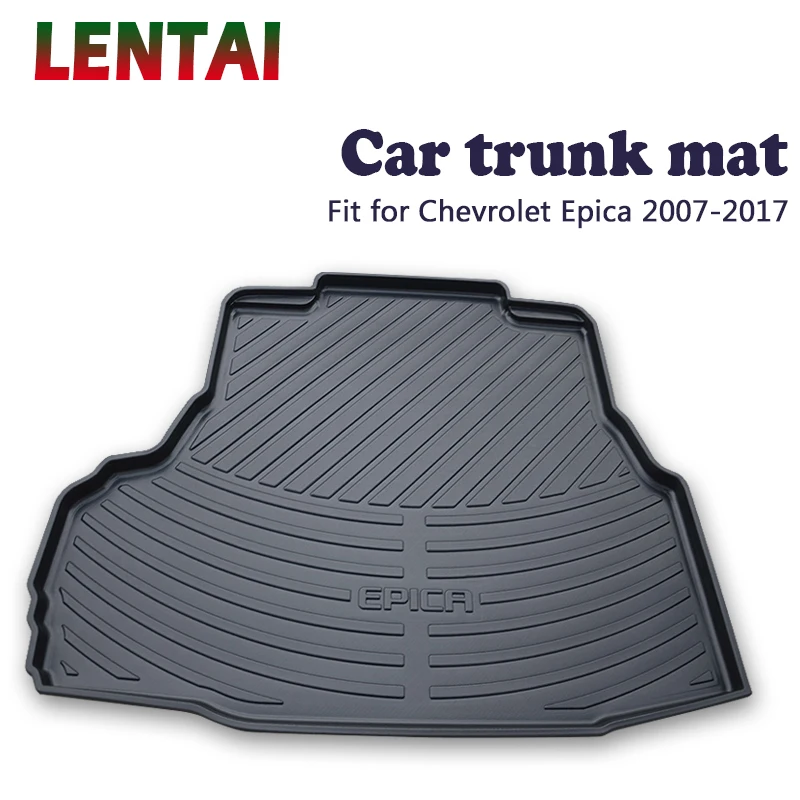 

LENTAI 1PC Car rear trunk Cargo mat For Chevrolet Epica 2007 2008 2009 2010 2011 2012 2013 2014 2015 2016 2017 Liner Tray