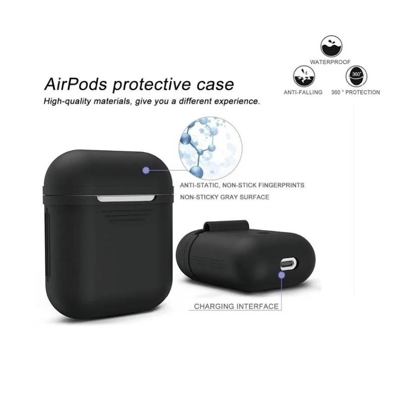 Защитный силиконовый чехол для Apple AirPods беспроводные наушники аксессуары