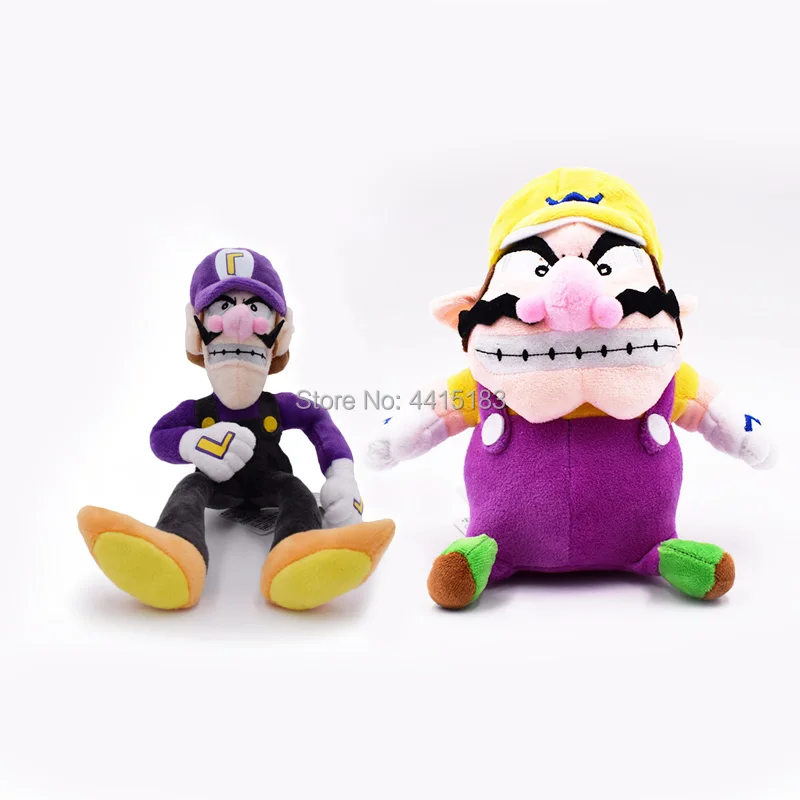 2 стиля аниме Super Mario Bros Waluigi Wario Peluche Кукла Плюшевая мягкая детская игрушка отличный рождественский подарок для детей