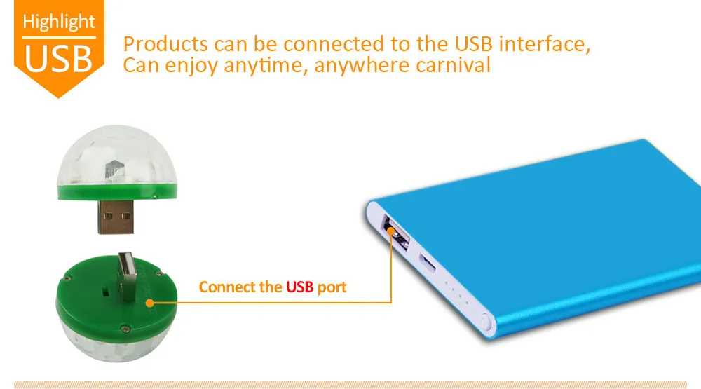 ZjRight USB мини многоцветные светодиодные фонари микрофон банк питания компьютер мобильный телефон Звук управление Музыка волшебный шар неоновое освещение