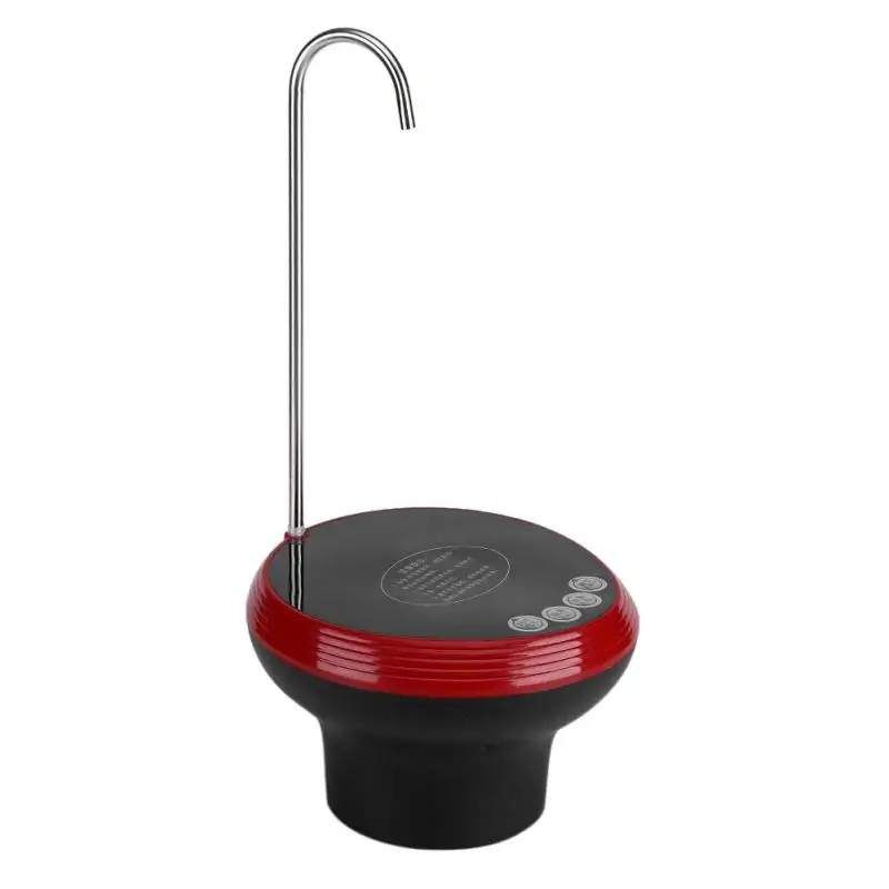 Red WALFRONT 5 Вт Электрический насос для бутылки с водой USB Перезаряжаемый Электрический водяной насос с 1.2л 1.8л кнопка регулировки громкости - Напряжение: Red