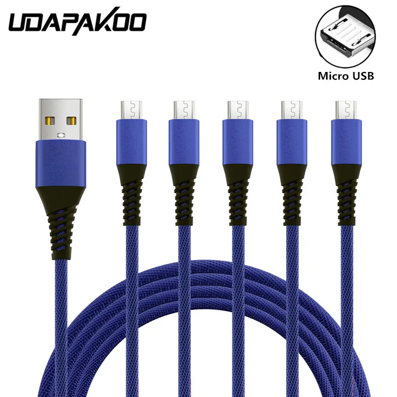 USB 2 0 нейлоновое микро зарядное устройство адаптер Usb для Huawei Y6 Y7 P8 Lite Prime Pro 2017 2018