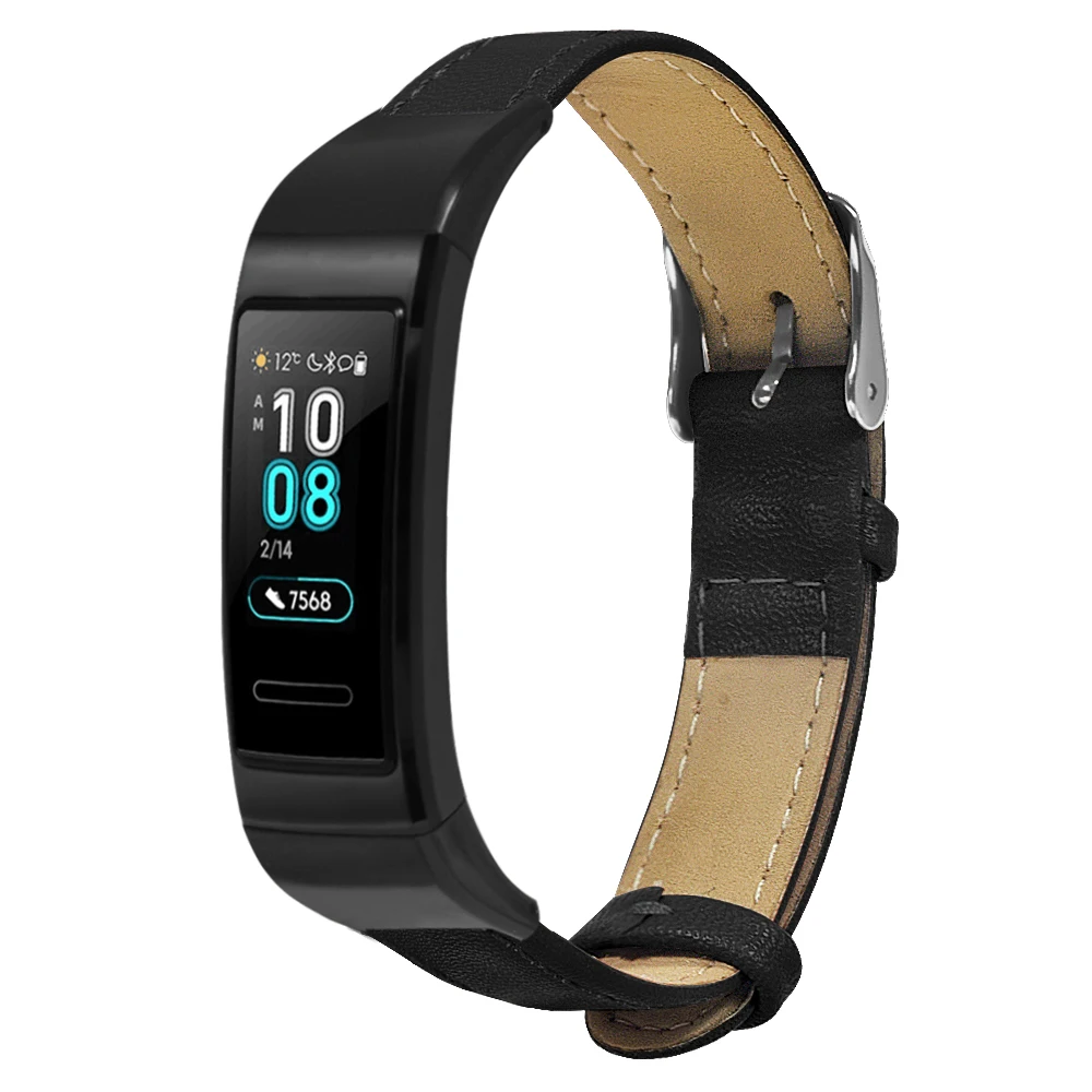 Кожаный браслет для huawei Band 3 Pro ремешок часов высокое качество на запястье