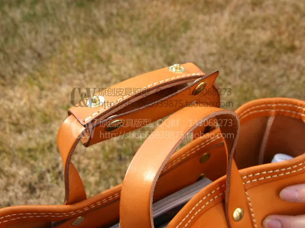 [Искусственная кожа] ручной работы нейтральная большая сумка сумка-тоут из