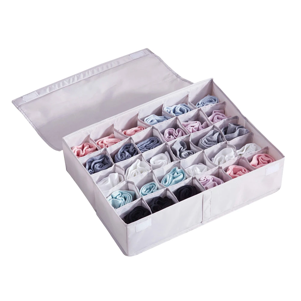 Ящик для хранения носков органайзер Flodable ткань Оксфорд нижнее белье носки с 30