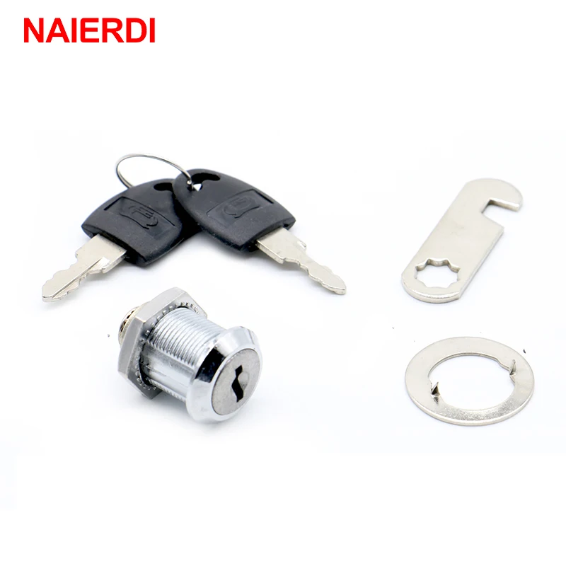 NAIERDI Cam Cylinder Locks Door Cabinet Mailbox Drawer Cupboard Padlock Security Locks With Plastic Keys Furniture Hardware images - 6