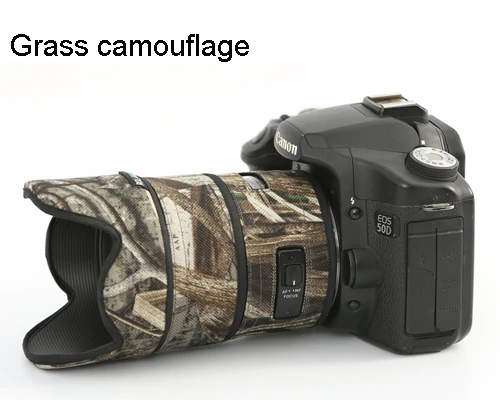 Grass Camouflage Линзы rolanpro камуфляжное пальто дождевик для SIGMA 35 мм F/1,4 DG арт объектив защитный рукав пистолеты защитный чехол объектив одежда - Цвет: Grass Camouflage