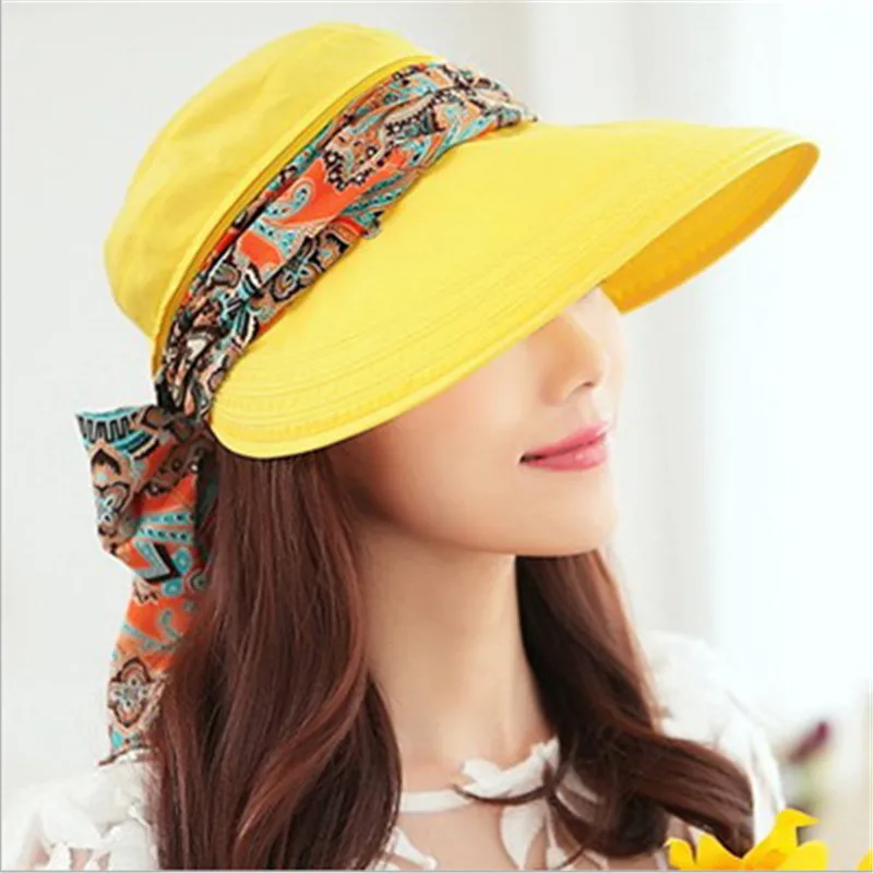 Солнцезащитные шляпы летние для женщин с широкими полями защита от