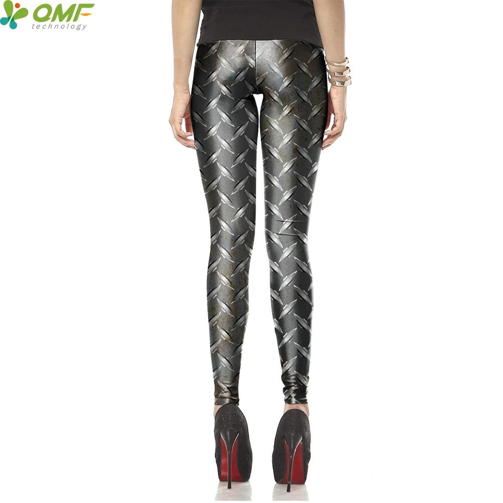 Металлик Провода крест-накрест Кальсоны йоги Хэллоуин панк Для женщин