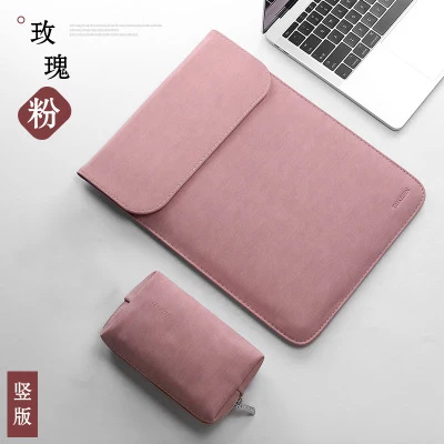 velvet pink s2 Для женщин Для мужчин из матовой искусственной кожи сумка для ноутбука 15,6 14 для Macbook Air 13 Чехол Pro11 12 15 для Xiaomi Mi Тетрадь 12,5 13,3 крышка - Цвет: velvet pink s2
