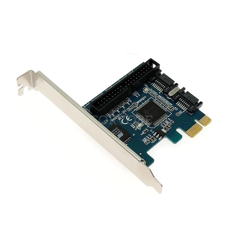 PCI e для IDE и 2 порта SATA 7pin контроллер карты чипсет Jmicron JMB363|Платы расширения| |