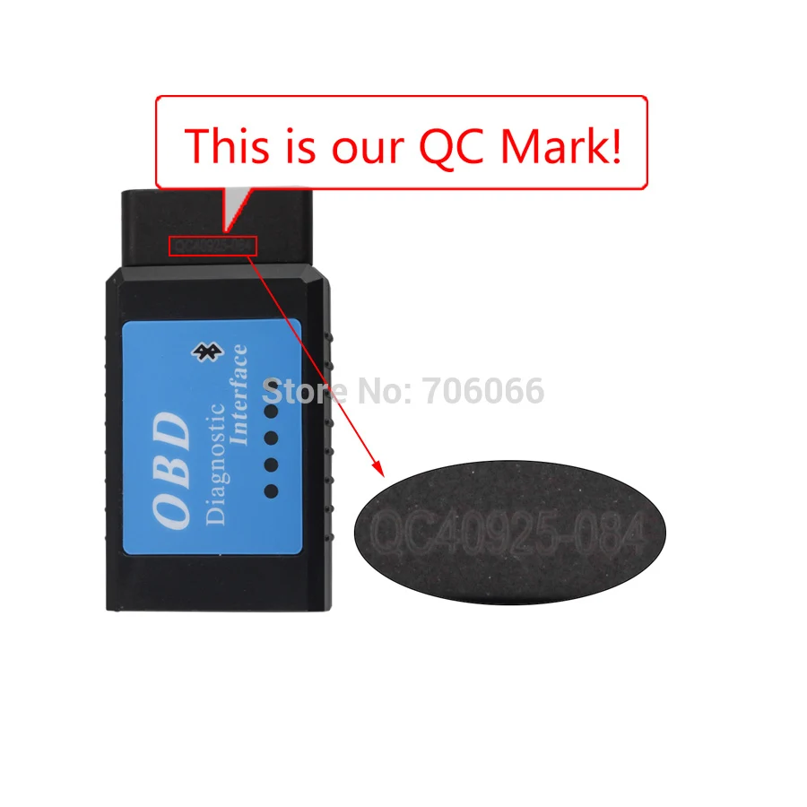 ELM327 Bluetooth версия CAN BUS EOBD OBDII сканирования ELM 327 V2.1 ELM327 OBD2