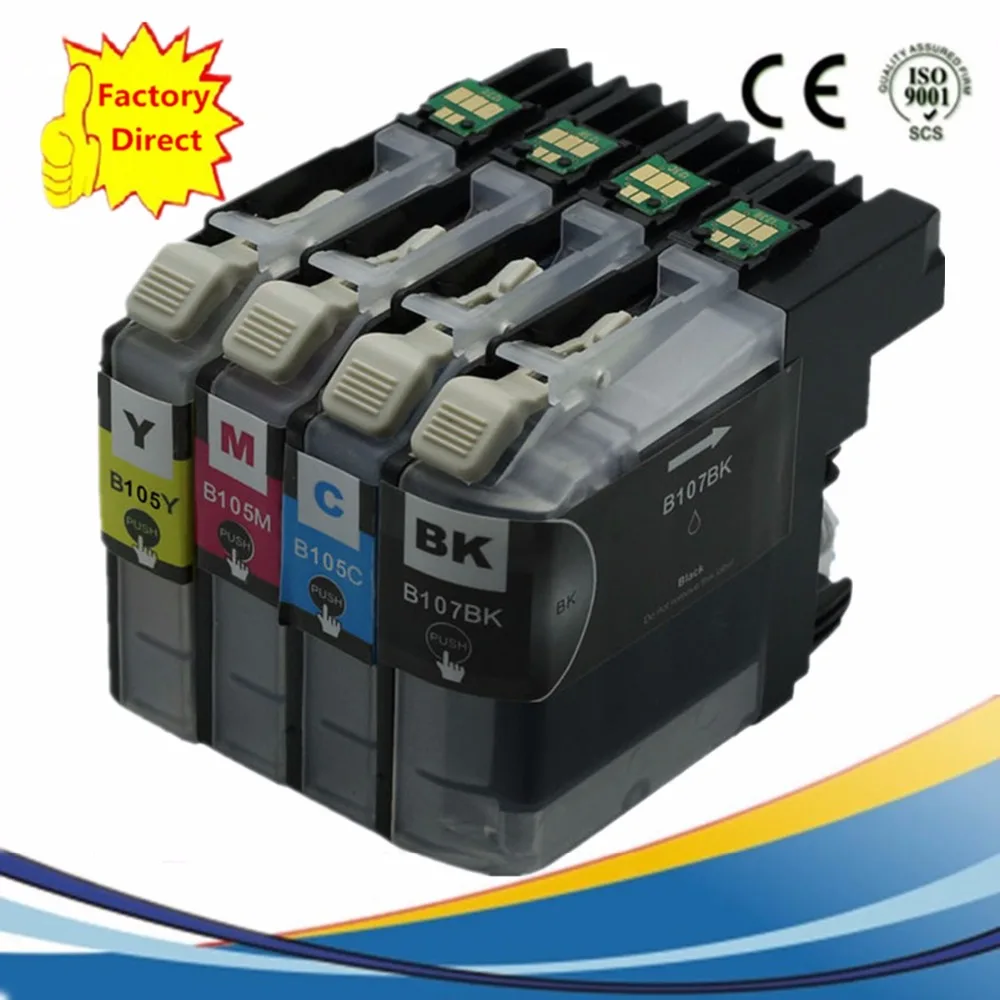 Заменяемый LC-107XXLBK LC 107XL 105XL 107 чернильные картриджи MFCJ4710DW MFCJ4610DW MFCJ4510DW MFCJ4410DW MFCJ4310DW |