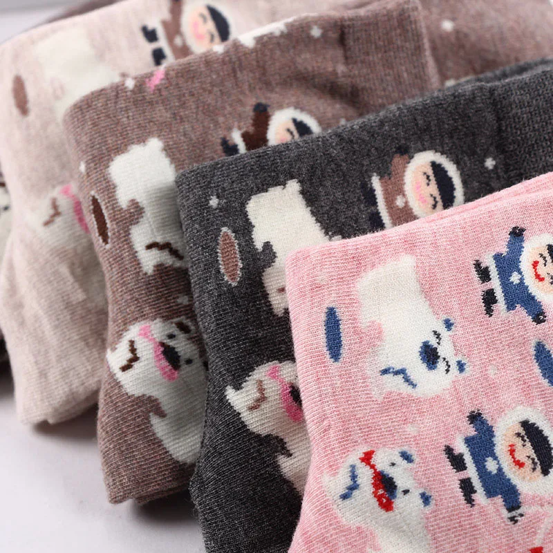 Детские носки 5 пар женских носков 2021 сезон: весна-лето взрывов из мультфильма Мой