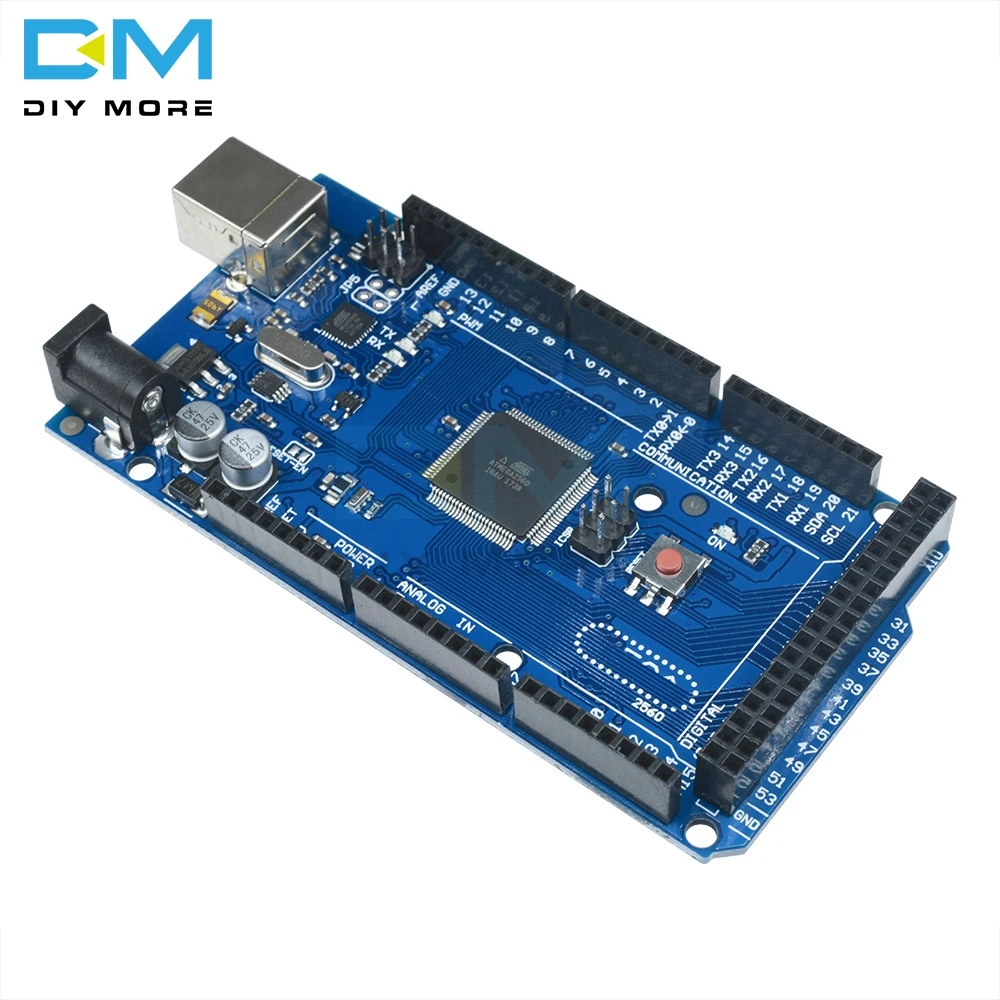 MEGA2560 Мега 2560 R3 ATMEGA16U2 ATMEGA2560 16AU доска кабель USB 5V Заменить ATMega8U2 модуль|Интегральные