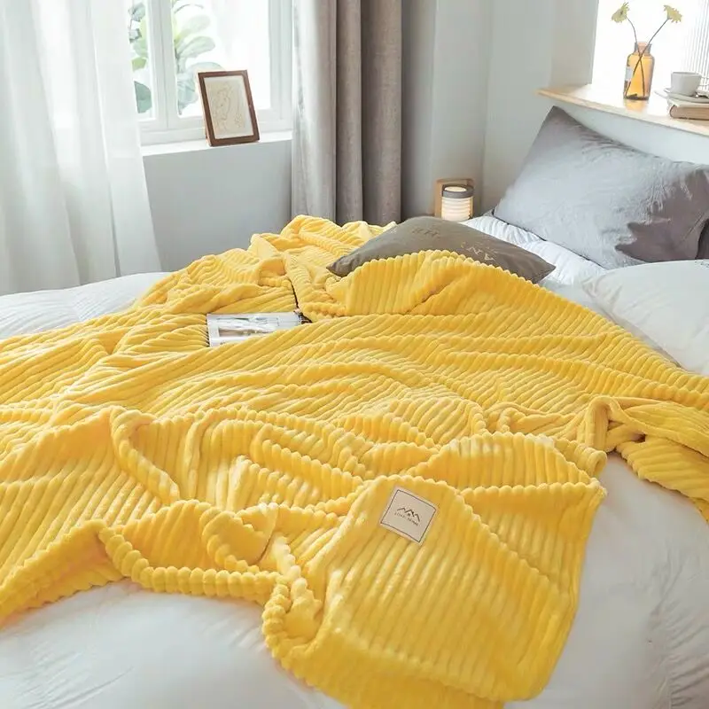 Фланелевое Флисовое одеяло толстые мягкие дорожные одеяла одноцветное