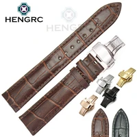 18 19 20 21 22mm 24mm watchbands belt men women black brown high quality genuine leather watch band strap deployment clasp