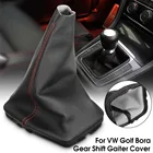 Фонарь рычага переключения передач, черный, пылезащитный чехол, Красная строчка для VW GOLF 1997-2006 BORA 1998-2005