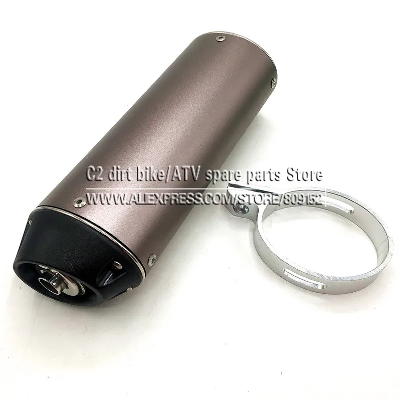 Велосипед ямы 38 мм Глушитель с подвижным глушителем черный грязевой велосипед