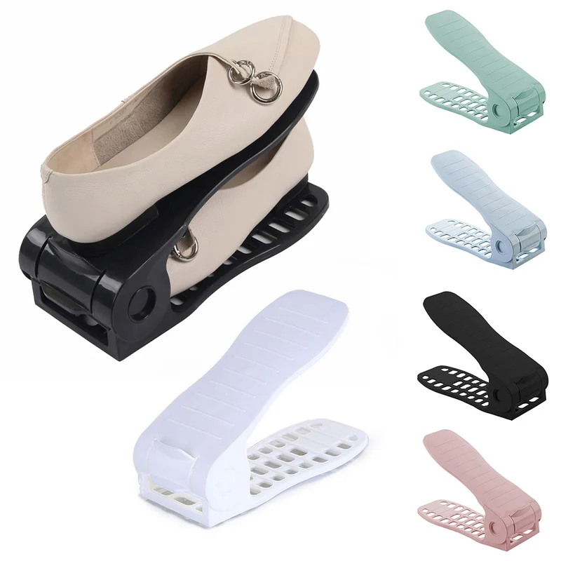 1 шт. регулируемый органайзер для обуви современный двойной стеллаж хранения