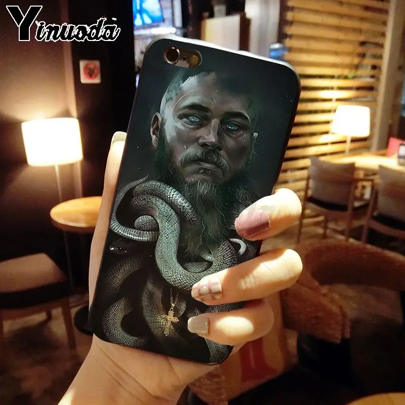 A7 Yinuoda Ragnar Lothbrok Vikings серии ТПУ мягкий силиконовый черный чехол для телефона iphone 8 7 6 S Plus X XS MAX 5 5S SE XR чехол - Цвет: A7