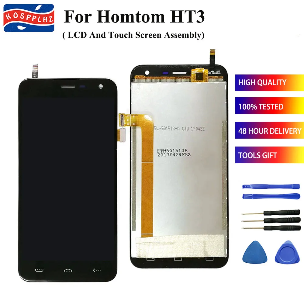 KOSPPLHZ 100% протестированный + Новый для Homtom HT3 ЖК дисплей сенсорный экран в сборе